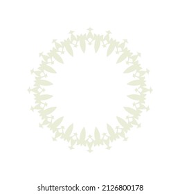 Fondo de luz decorativa con patrón circular ornamental. Diseño de plantilla de tarjeta. Ilustración vectorial.