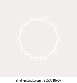 Fondo de luz decorativa con patrón circular ornamental. Diseño de plantilla de tarjeta. Ilustración vectorial.