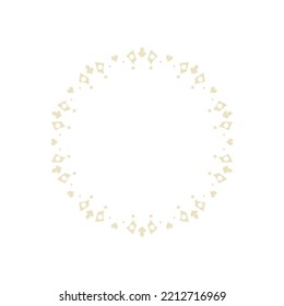 Decorative light background with ornamental circular pattern. Card template design. Vector illustration.