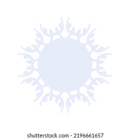 Decorative light background with ornamental round pattern. Card template design. Vector illustration.