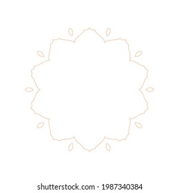 Fondo de luz decorativo con un sencillo patrón circular ornamental. Diseño de plantilla de tarjeta. Ilustración vectorial.