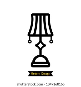 icono de luz decorativa con diseño moderno. ilustración vectorial