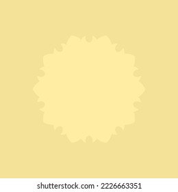 Decorative light orange background with ornamental round pattern. Card template design. Vector illustration.