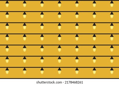 Decorative light pattern background design. Seamless colour lamp texture background illustration. Lights conceptual fabric, tiles, backdrop, and ceramics vector illustration. 