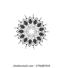 Decorative line arabic pattern vector design