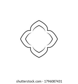 Decorative line arabic pattern vector design