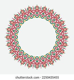 Decorative line art frame for design template. Elegant vector element Eastern style, place for text. Golden outline floral border. Lace illustration for invitations and greeting cards