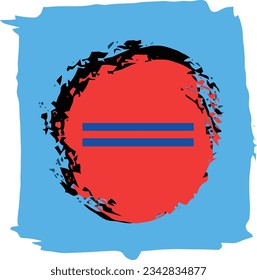 Decorative line art frame for design template. Modern Abstract Template Background. Circle frame. Elegant vector element Eastern style, place for text. Dynamic shapes composition. 