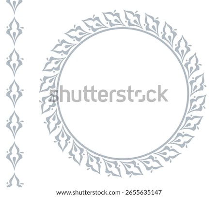 Decorative Line Art Frame – Elegant Vector Ornament for Invitations, Certificates, and Luxury Packaging
