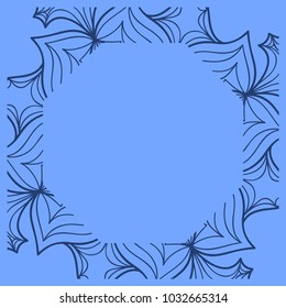 Decorative line art frames for design template. Vector illustration for invitations and greeting cards