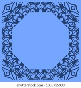 Decorative line art frames for design template. Vector illustration for invitations and greeting cards