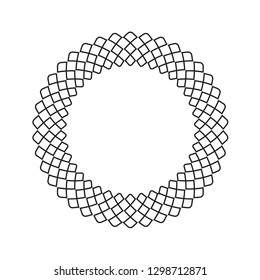 Decorative line art frames for design template. Elegant element for design in Eastern style, place for text. Black outline floral border. Lace vector illustration for invitations and greeting cards.