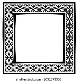 Decorative line art frames for design template. Elegant element for design in Eastern style, place for text. Black outline floral 

border. Lace vector illustration for invitations and greeting cards