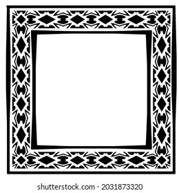 Decorative line art frames for design template. Elegant element for design in Eastern style, place for text. Black outline floral 

border. Lace vector illustration for invitations and greeting cards