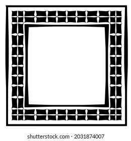 Decorative line art frames for design template. Elegant element for design in Eastern style, place for text. Black outline floral 

border. Lace vector illustration for invitations and greeting cards