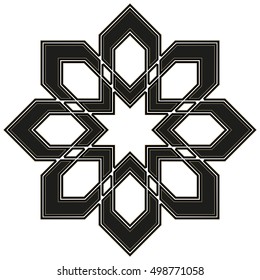 Decorative line art frames for design template. Elegant element for design in Eastern style, place for text. Black outline floral border. Lace vector illustration for invitations and greeting cards