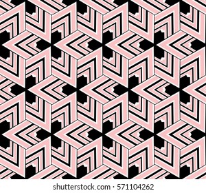 decorative line geometric ornament. seamless vector illustration. texture for design, wallpaper, invitation card, banner, fabric .