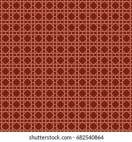decorative line geometric ornament. seamless vector illustration. texture for design, wallpaper, invitation card, banner, fabric. brick color