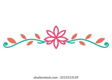 Decorative Line Ornamental Border Design Floral Motif Abstract Flourish and Filigree Patterns