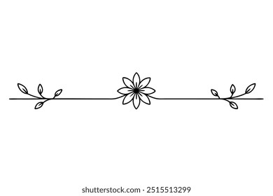 Decorative Line Ornamental Border Design Floral Motif Abstract Flourish and Filigree Patterns