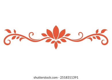 Decorative Line Ornamental Border Design Floral Motif Abstract Flourish and Filigree Patterns