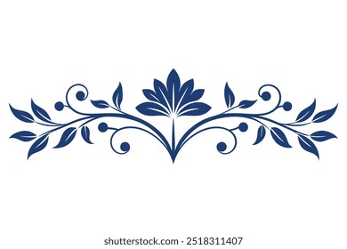 Decorative Line Ornamental Border Design Floral Motif Abstract Flourish and Filigree Patterns