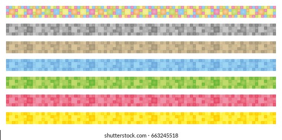 Decorative line of square ( without a break version)