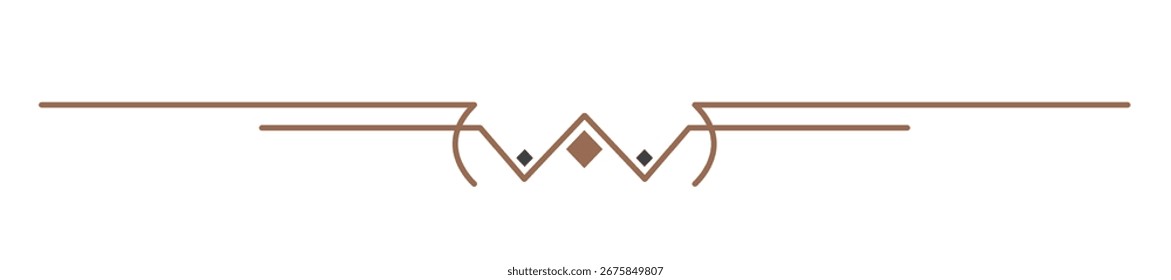 Línea decorativa. divisor de texto. Separador de línea, Línea minimalista, Elemento de subrayado. Ilustración vectorial