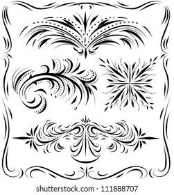 Decorative Line Work And Flourish