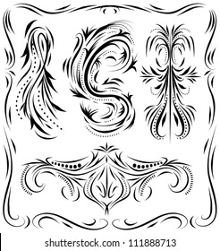 Decorative Line Work And Flourish