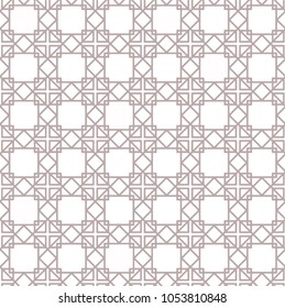 Decorative linear geometric pattern. Ethnic theme. Home decor, comfort, design. Complex bands on a light background. Vector image. Angular contours. Squares, timbres and lines.