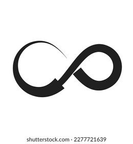 decorative lines infinity icon symbol vector illustration