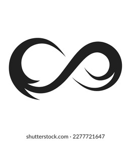 decorative lines infinity icon symbol vector illustration