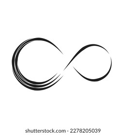 decorative lines infinity icon symbol vector illustration