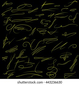 decorative lines yellow