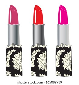 decorative lipsticks, design elements
