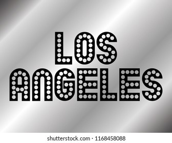 Decorative Los Angeles Text