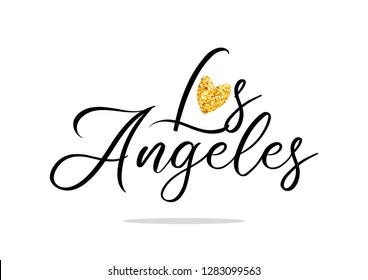 Decorative Los Angeles Text