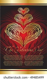 decorative love background for design