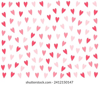 decorative love heart pattern backdrop a special message for couple vector