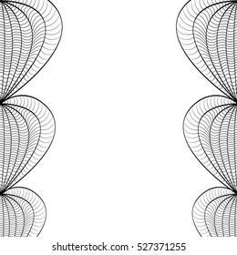 Decorative Love Heart. Vector illustration. Coloring book for adult and older children.