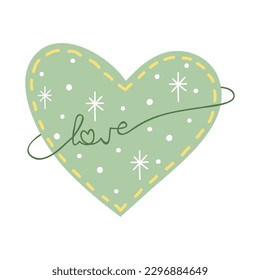 Decorative Love Hearts isolated on a white background. Vector hand drawn symbols for love, wedding, Valentine's day or other romantic design.
