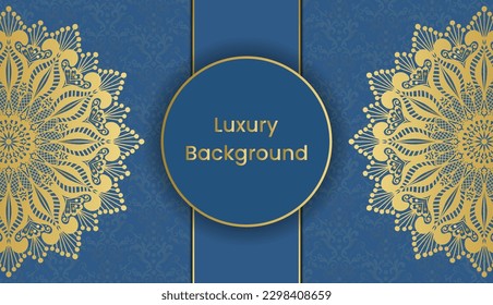 Decorative lovely beautiful greeting and invitation card. Gold vintage mandala background design. Decoration, Decorative, Ornament, Ornamental, India, Indian, invitation, Wedding, Anniversary,