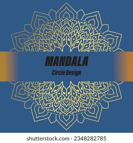 Decorative luxury mandala design golden color mandala designs for coloring books decoration. Decorative ornament in ethnic oriental style