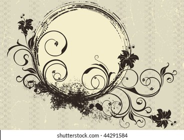 decorative made old framework in style VINTAGE