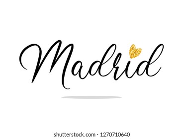 Decorative Madrid Text