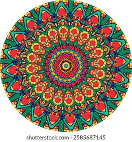 Decorative Mandala Art with Geometric Layers