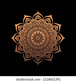 Decorative Mandala-Hintergrund, Vektorgrafik