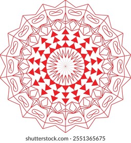 Decorative mandala design 8 vector.