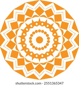Dekoratives Mandala Design 9 Vektor.